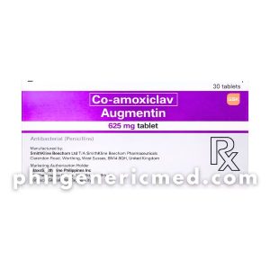 Co-amoxiclav AUGMENTIN 625mg Tablet 30's