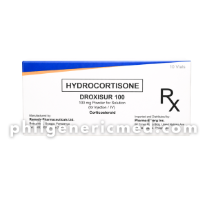 Hydrocortisone DROXISUR 100 100mg Powder for Solution (for Injection0/IV) Vials 10's