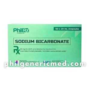 SODIUM BICARBONATE 84mg/mL (8.4% w/v) Solution for Injection I.V.) Ampoules 50's