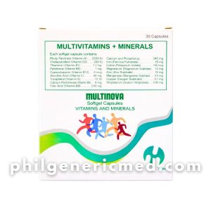 Multivitamins + Minerals MULTINOVA Softgel Capsules 30's