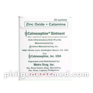 Zinc Oxide + Calamine CALMOSEPTINE Ointment Sachets 20's