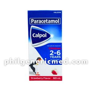 Paracetamol CALPOL 120 mg/5mL Suspension (Children 2–6 Years, Strawberry Flavor) 60m 1's