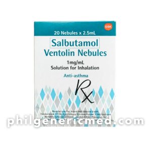 Salbutamol VENTOLIN Nebules 2.5mg/2.5 mL 20's