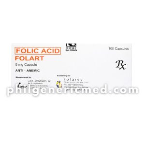 Folic Acid FOLART 5mg Capsules 100's