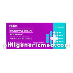 Rosuvastatin ROZATIN-20 20 mg Film-Coated Tablets 100's