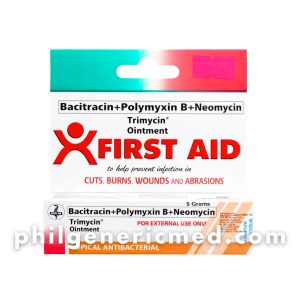 Bacitracin + Polymyxin B + Neomycin TRIMYCIN Ointment 5g 1's