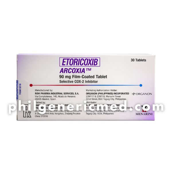 Etoricoxib ARCOXIA™ 90mg Film-Coated Tablet 30's