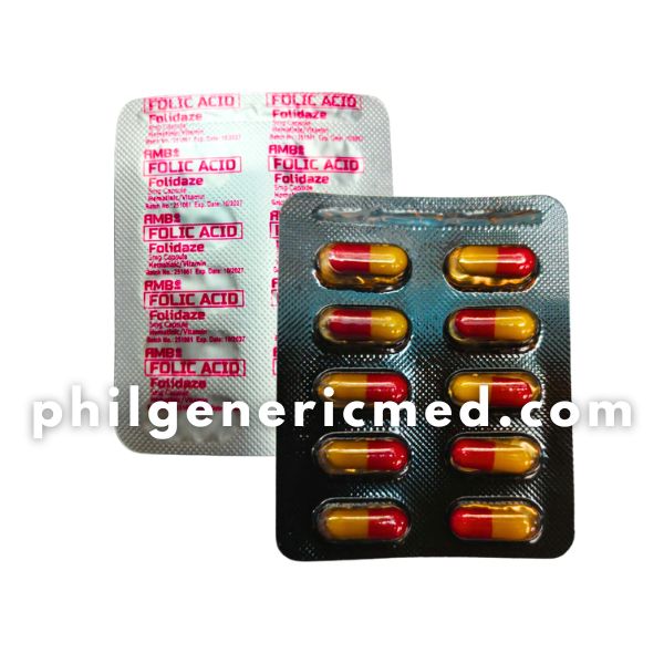 Folic Acid FOLIDAZE 5mg Capsule 100's - Image 2