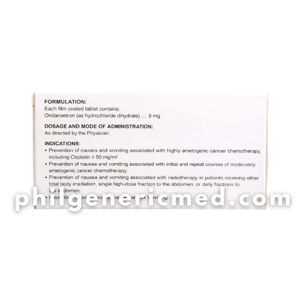 Ondansetron Hydrochloride Dihydrate VOMIZ 8 Tablet 100's - Image 3