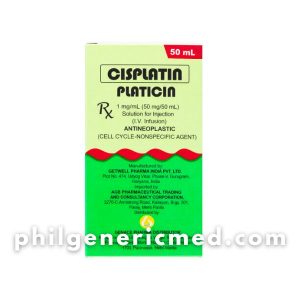 Cisplatin PLATICIN 1mg/mL (50mg/50mL) Vial 1's