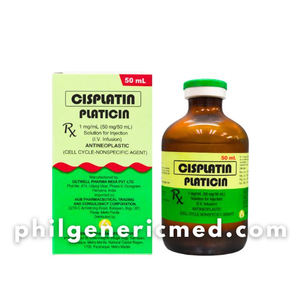 Cisplatin PLATICIN 1mg/mL (50mg/50mL) Vial 1's - Image 2