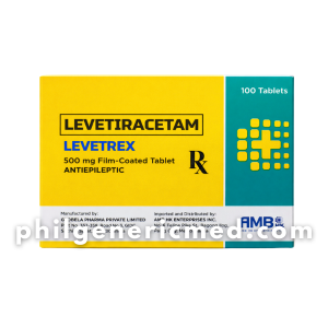 Levetiracetam LEVETREX 500mg Film-Coated Tablet 100's