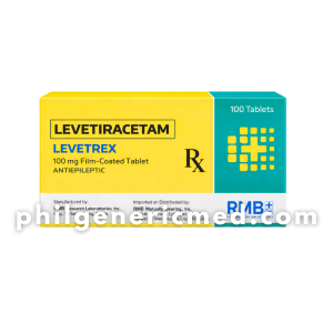 Levetiracetam LEVETREX 500mg Film-Coated Tablet 100's
