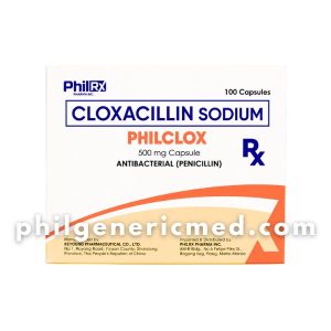 PHILCLOX Cloxacillin Sodium PHILCLOX 500mg Capsule 100’s