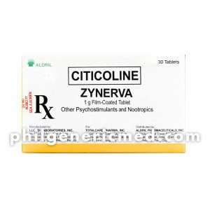 Citicoline ZYNERVA 1g Film-Coated Tablet 30's