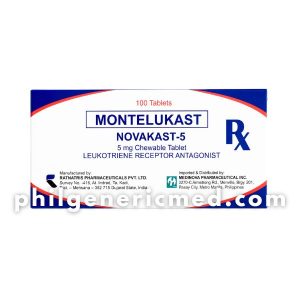 Montelukast NOVAKAST-5 5mg Chewable Tablet 100's