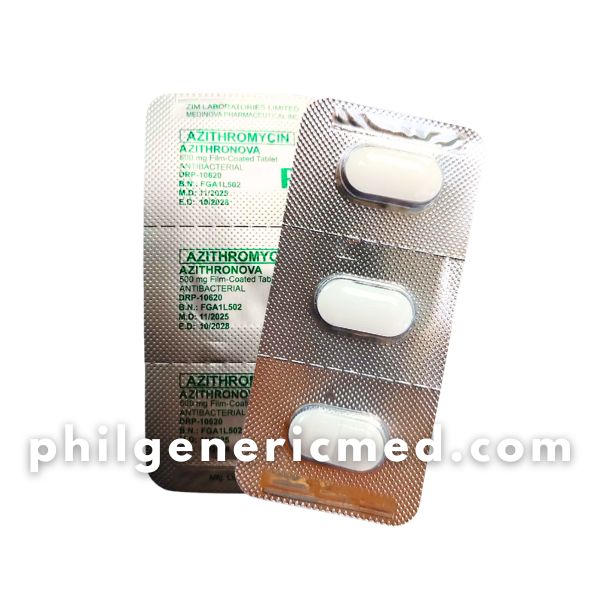 Azithromycin AZITHRONOVA 500mg Film-Coated Tablet 3's - Image 2