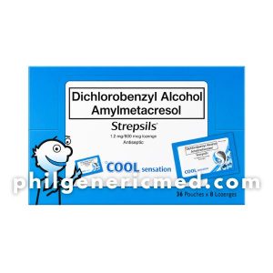 Dichlorobenzyl Alcohol + Amylmetacresol STREPSILS Lozenges 8 Cool Sensation 36's