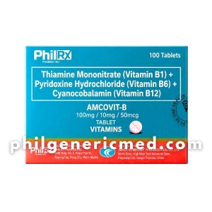 Vitamin B Complex AMCOVIT B Tablet 100mg/10mg/50mcg 100's