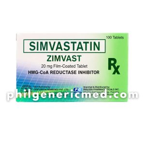 Simvastatin ZIMVAST 20mg Film-Coated Tablet 100's
