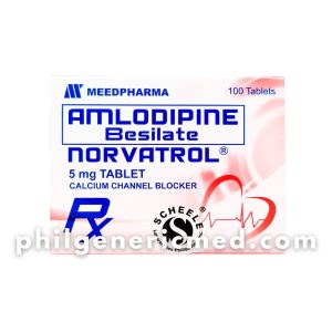 Amlodipine Besilate NORVATROL 5mg Tablet 100’s