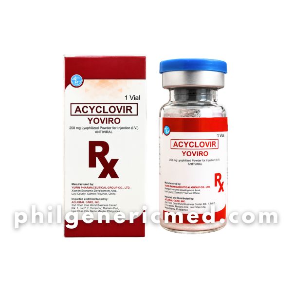 Acyclovir YOVIRO 250mg Lyophilized Powder for Injection (I.V.) Vial 1's - Image 2