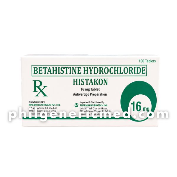 Betahistine Hydrochloride HISTAKON 16mg Tablet 100’s
