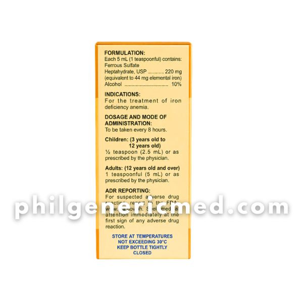 Iron FERLUM 44mg/5mL Elixir 60mL 1's - Image 4