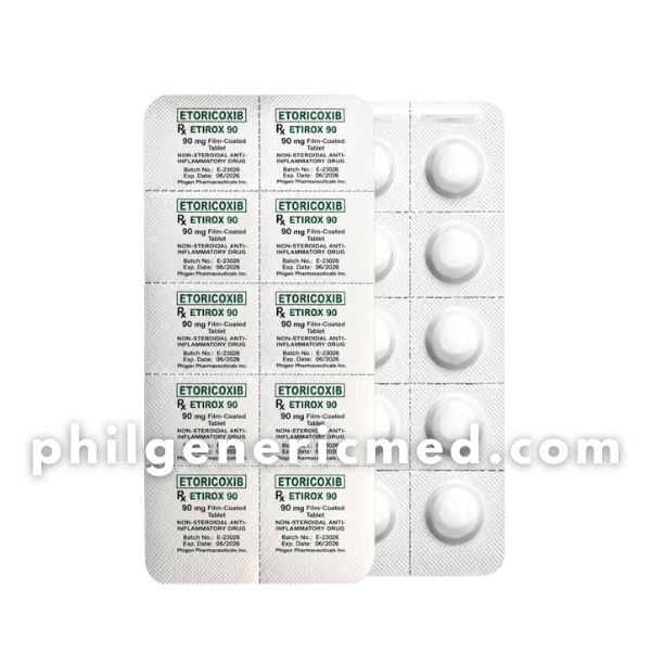 Etoricoxib ETIROX 90mg Film-Coated Tablet 30’s - Image 3