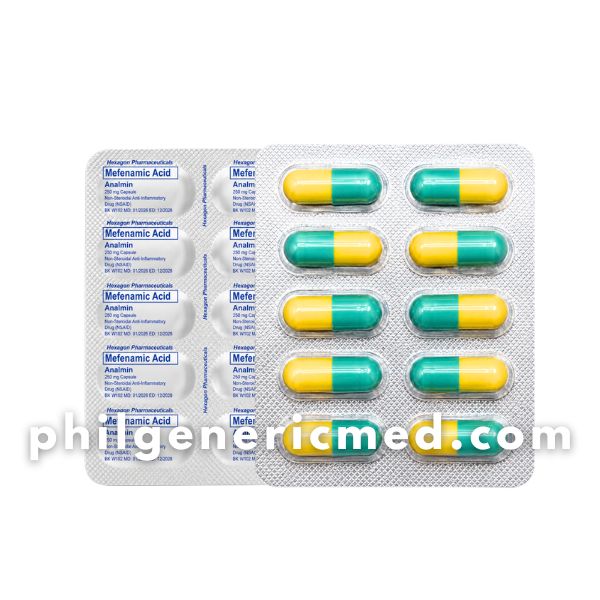Mefenamic Acid ANALMIN 250 mg Capsule 100’s - Image 2