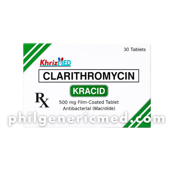 Clarithromycin KRACID 500mg Film-Coated Tablet 30’s