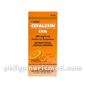 Cefalexin EXEL 250mg/5mL Powder for Suspension 60mL 1's