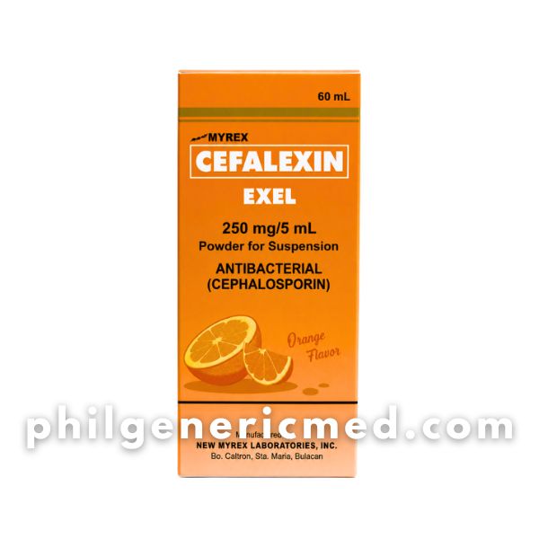 Cefalexin EXEL 250mg/5mL Powder for Suspension 60mL 1's