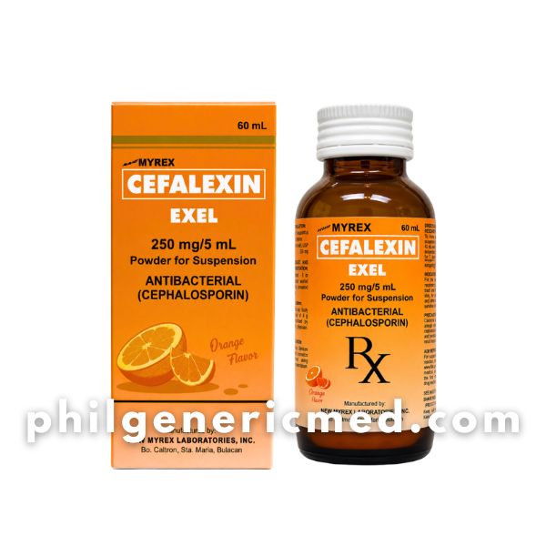 Cefalexin EXEL 250mg/5mL Powder for Suspension 60mL 1's - Image 2
