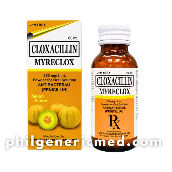 Cloxacillin MYRECLOX 250mg/5mL Melon Flavor Powder for Oral Solution 60mL 1's - Image 2