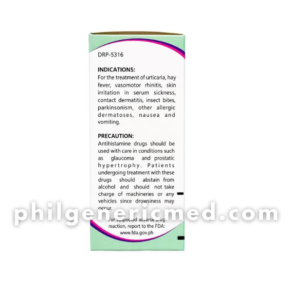 Diphenhydramine Hydrochloride HISTAMOX 12.5mg/5mL Syrup Cherry Flavor 60mL 1's - Image 3