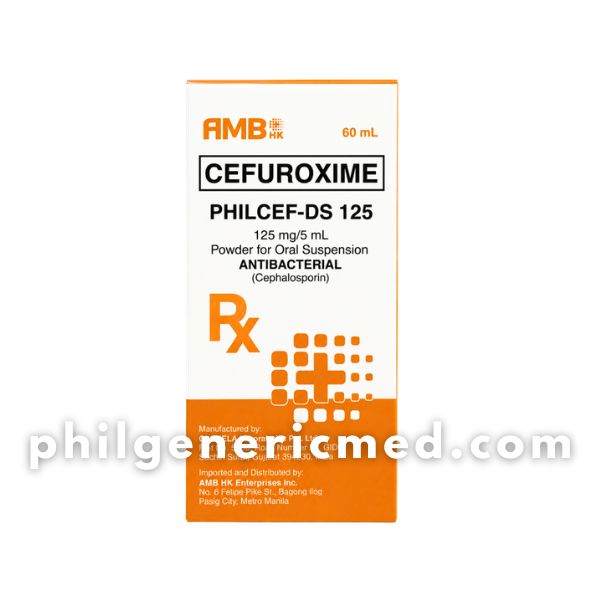 Cefuroxime PHILCEF-DS 125mg/5mL Powder for Oral Suspension 60mL 1's