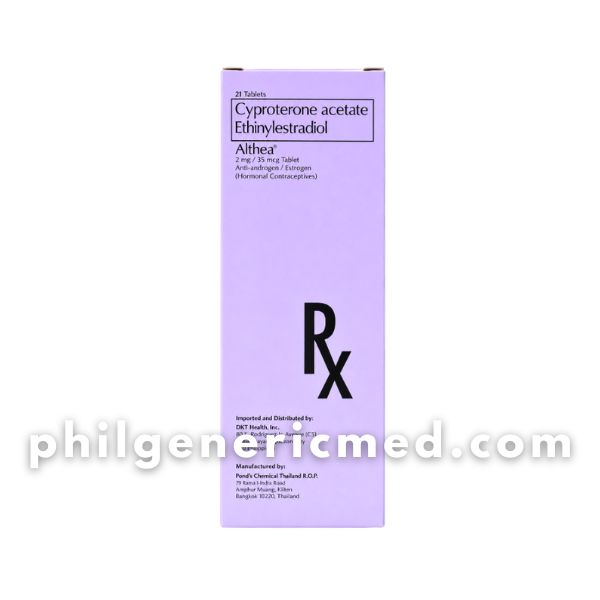Cyproterone Acetate + Ethinylestradiol ALTHEA 2mg/35mcg Tablet 21’s - Image 3