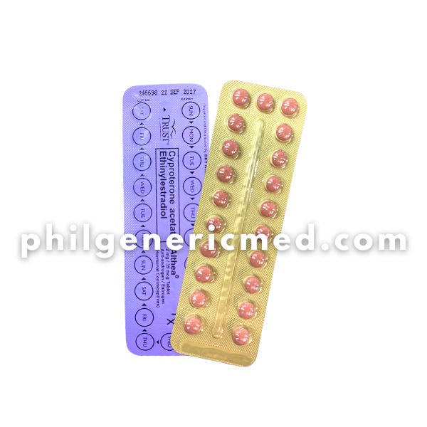 Cyproterone Acetate + Ethinylestradiol ALTHEA 2mg/35mcg Tablet 21’s - Image 2