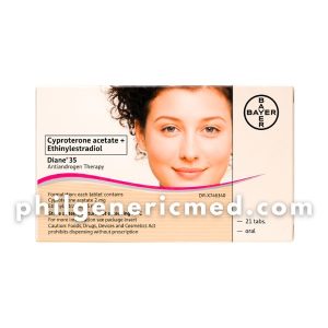 Cyproterone Acetate + Ethinylestradiol DIANE 35 Tablet 21’s