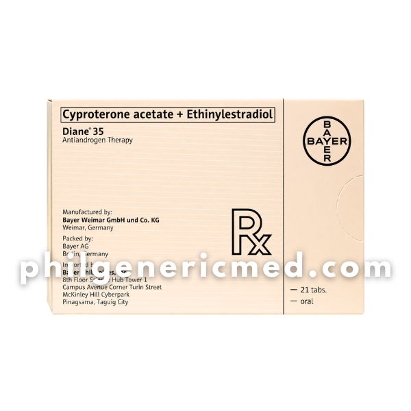 Cyproterone Acetate + Ethinylestradiol DIANE 35 Tablet 21’s - Image 2