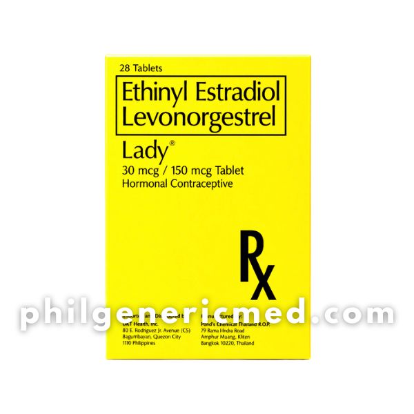 Ethinyl Estradiol + Levonorgestrel LADY PILL 30mcg/150mcg Tablet 28’s - Image 3