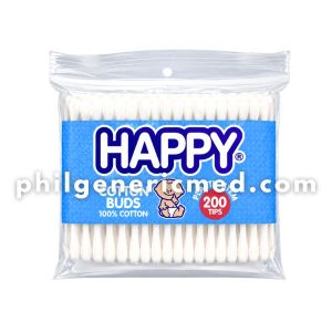 Cotton Buds HAPPY Plastic Sticks Tips 200’s