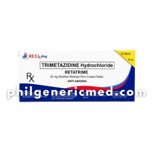 Trimetazidine Hydrochloride RETATRIME 35mg Modified-Release Film-Coated Tablet 30’s