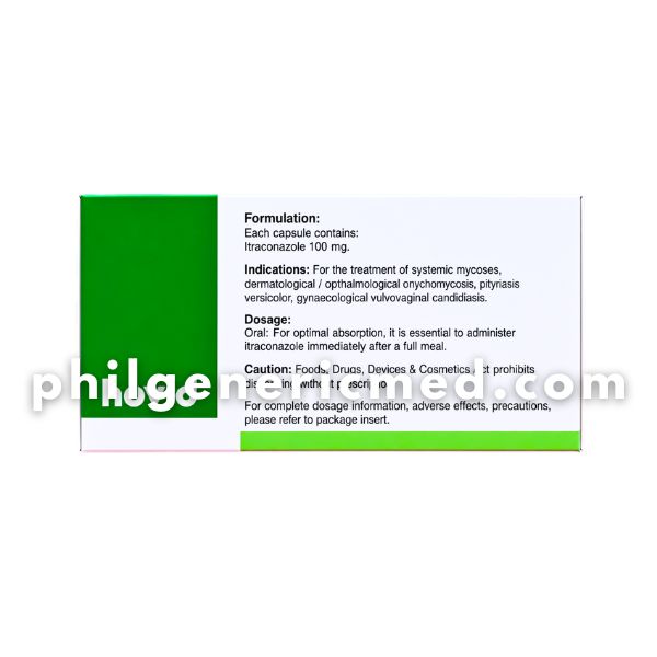 Itraconazole INOX 100mg Capsule 28’s - Image 3