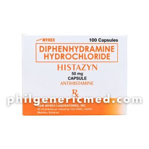 Diphenhydramine Hydrochloride HISTAZYN 50mg Capsule 100’s
