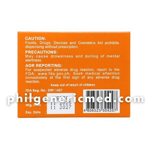 Diphenhydramine Hydrochloride HISTAZYN 50mg Capsule 100’s - Image 4