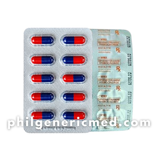 Diphenhydramine Hydrochloride HISTAZYN 50mg Capsule 100’s - Image 2