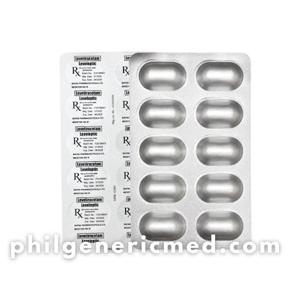 Levetiracetam LEVELEPTIC 500mg Film-Coated Tablets 30's - Image 2