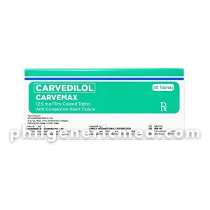 Carvedilol CARVEMAX 12.5 mg Film-Coated Tablet 50's